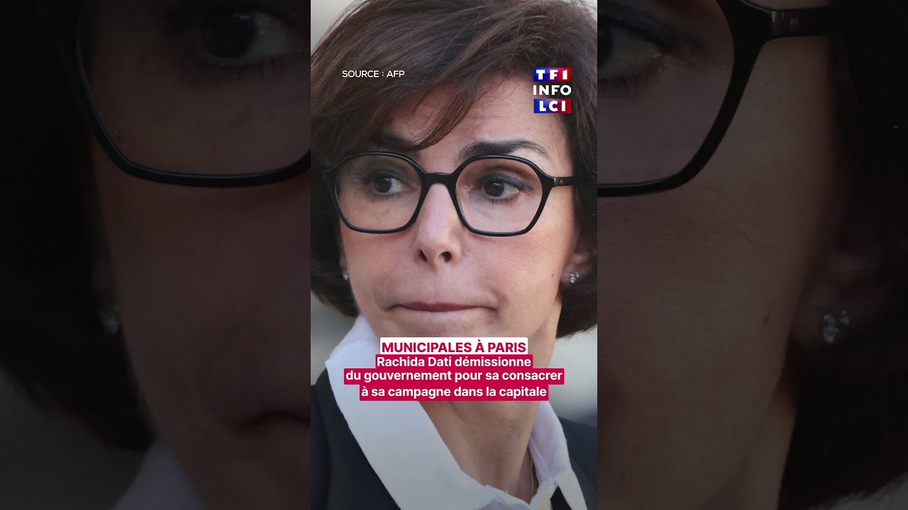 Rachida Dati démissionne du gouvernement pour se consacrer à sa campagne à Paris｜TF1 INFO