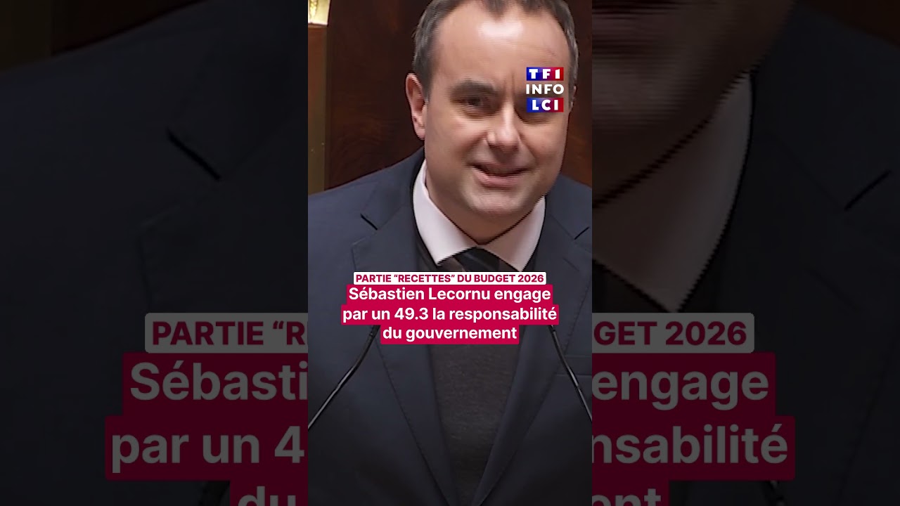 Budget 2026 : Sébastien Lecornu engage par un 49.3 la responsabilité du gouvernement｜TF1 INFO