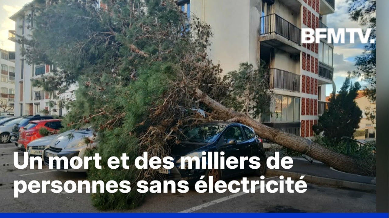 La France frappée par la tempête Nils, cinq départements en vigilance rouge
