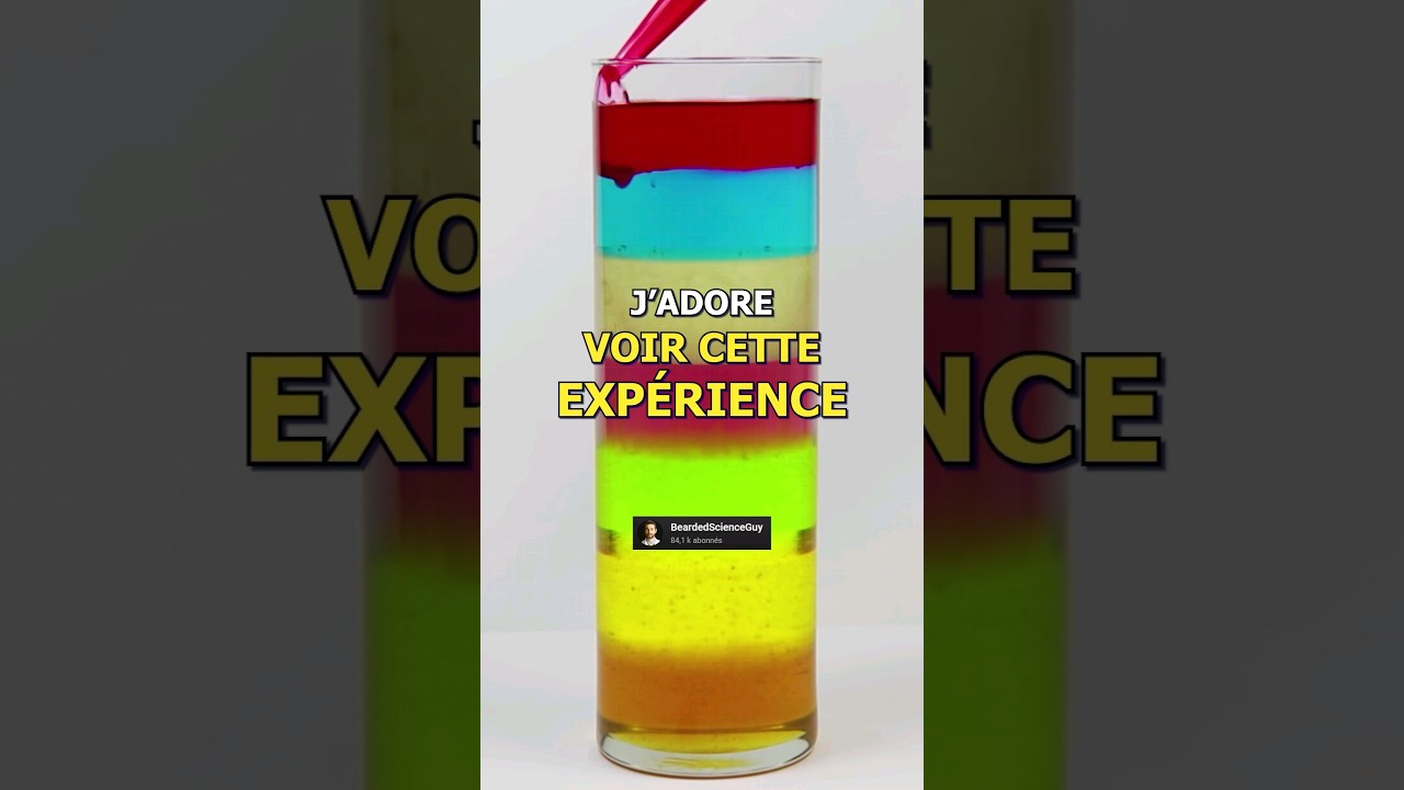 Expérience scientifique ! (densités) #science #apprendre #education #scienceexperiment #experience