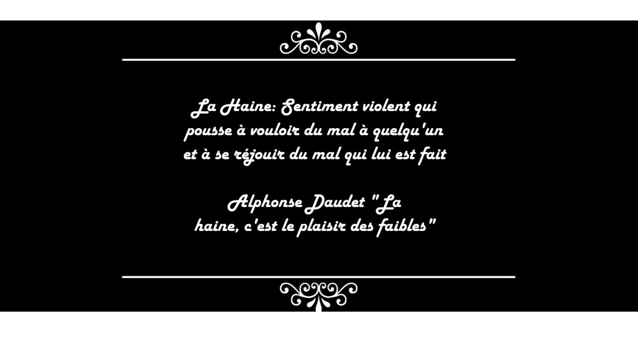 Pourquoi temps de haine ? Episode 1 =Je hais donc je suis
