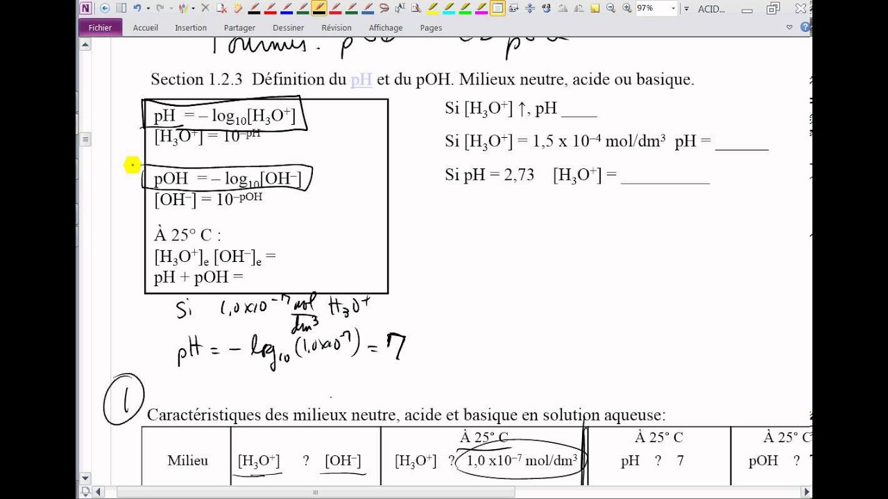 43-Calcul et échelle de pH