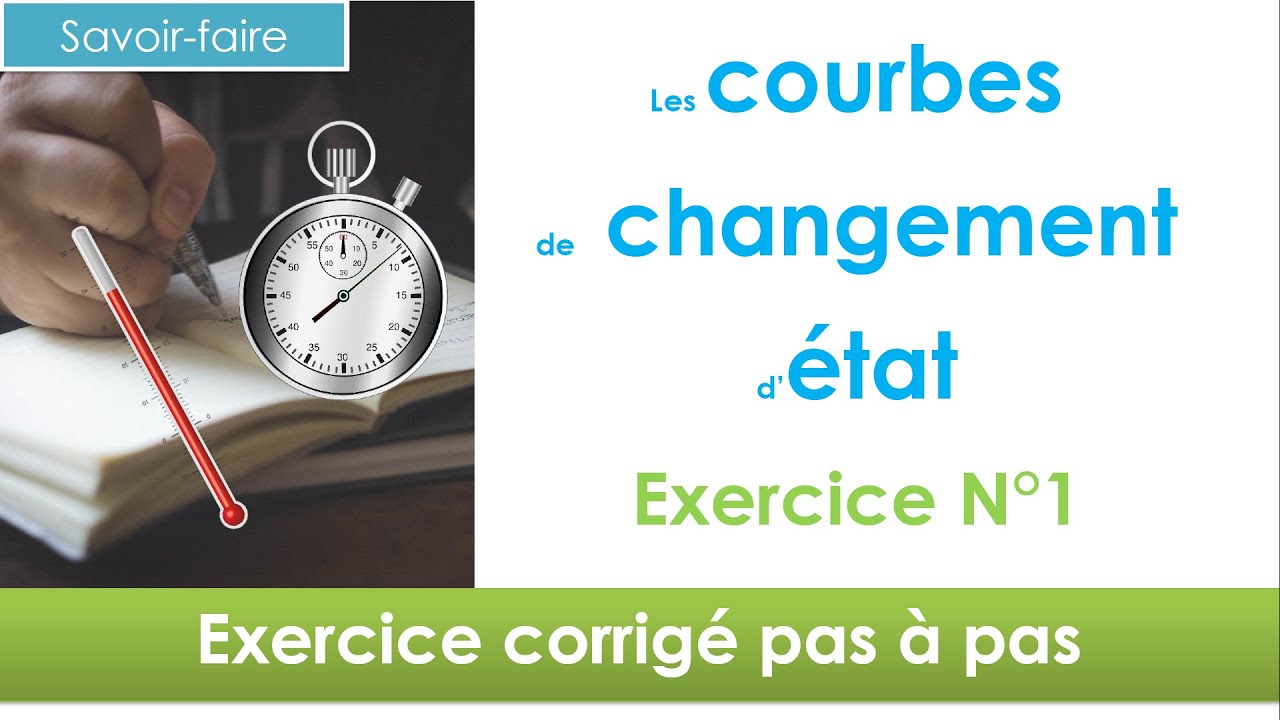 Comprendre une courbe de changement d'état en 2 minutes exercice N°1 🧪 Chimie collège (4ème et +)