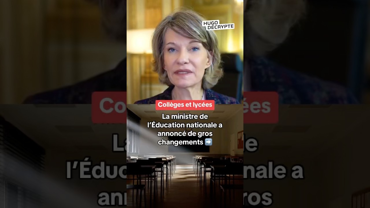 Collèges et lycées : les changements annoncés par la ministre de l’Éducation nationale