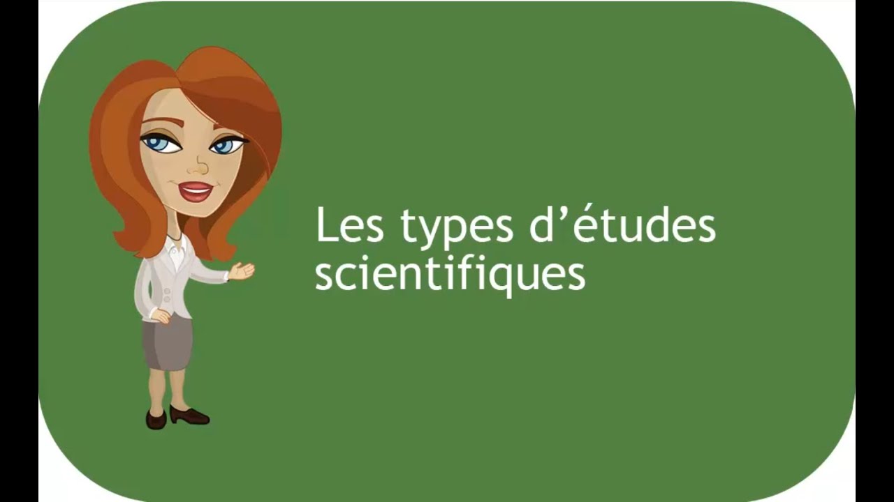Types d'études scientifiques