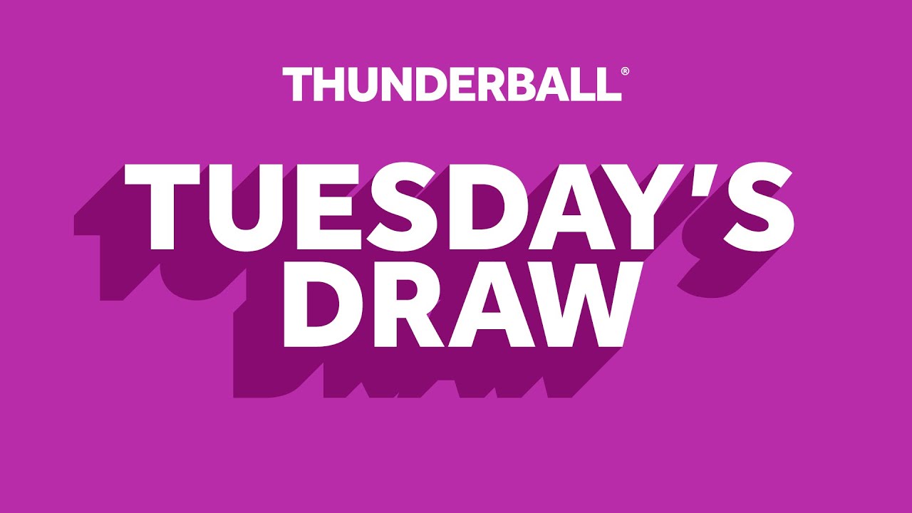 The National Lottery Thunderball draw results from Tuesday 20 January 2026